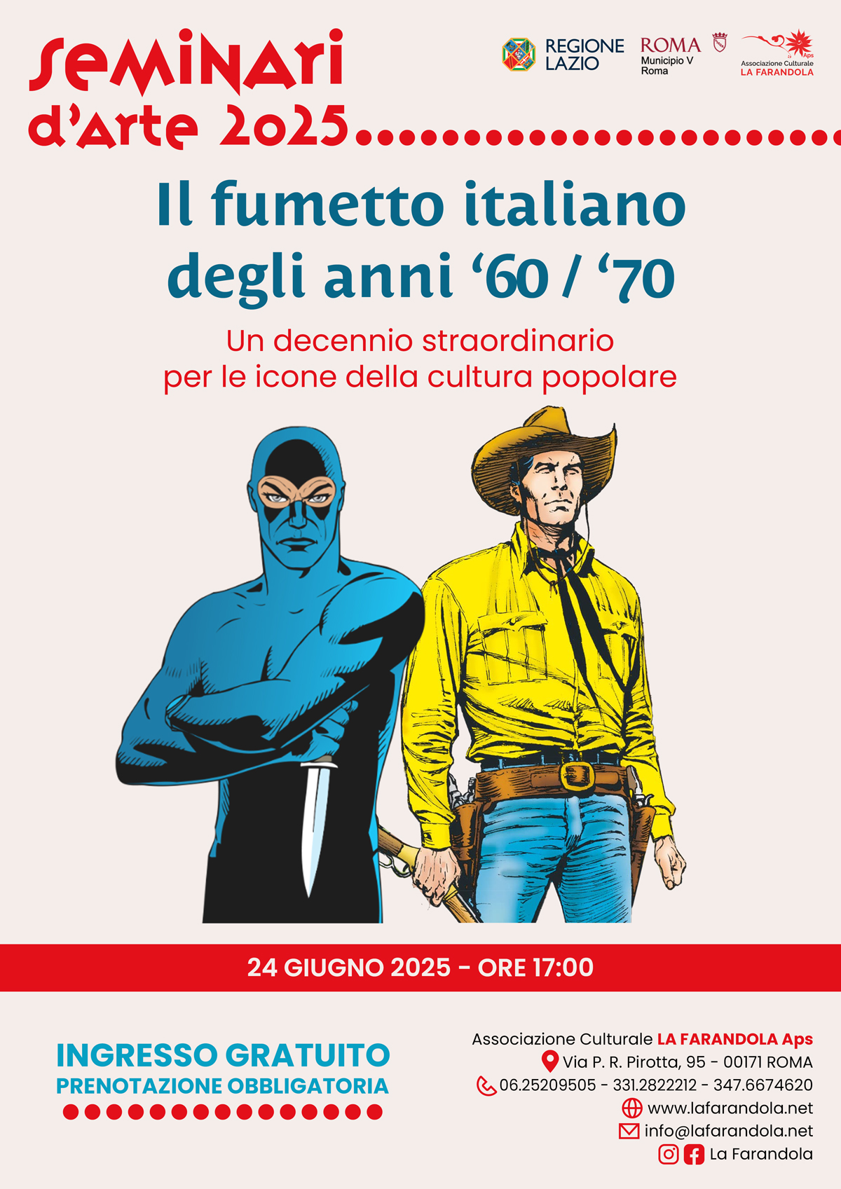 Seminario giugno 2025 - Il fumetto italiano degli anni '60 e '70
