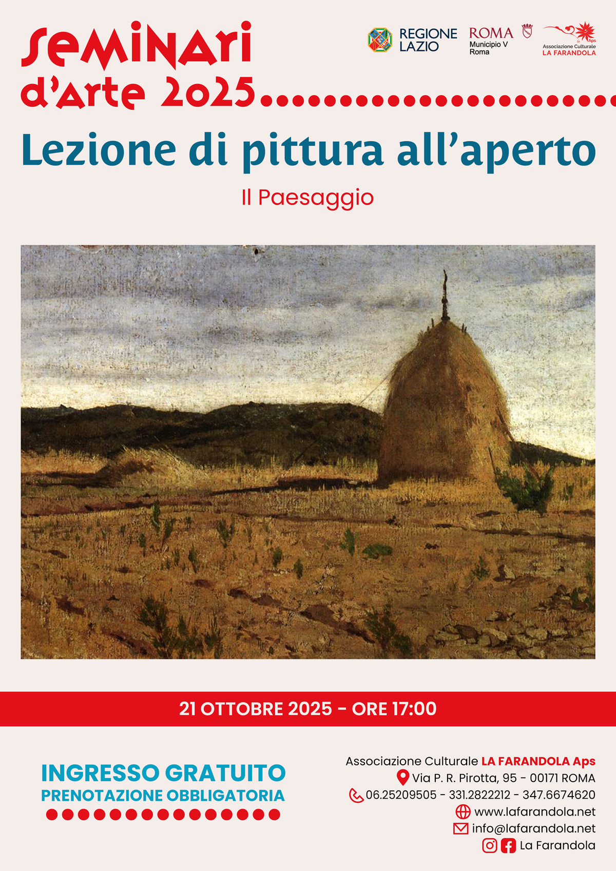 Seminario ottobre 2025 - Lezione di pittura all'aperto