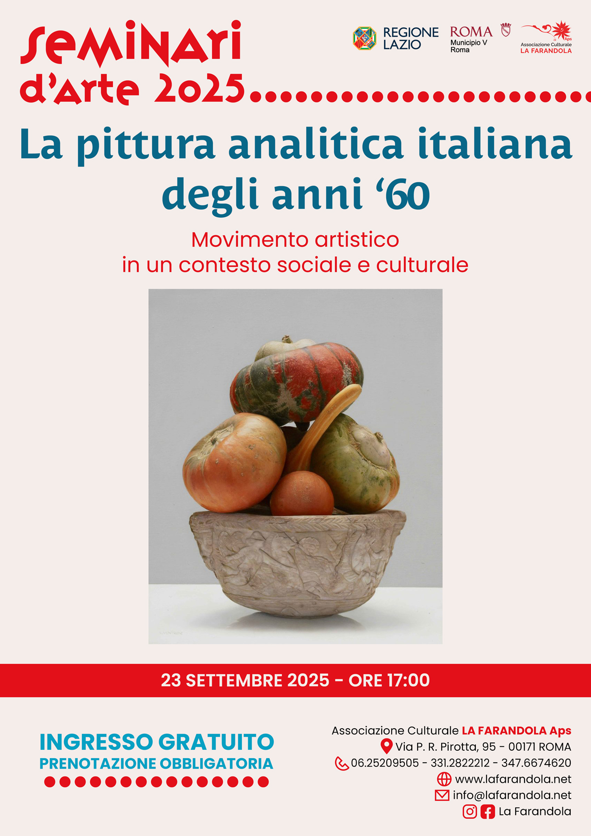 Seminario settembre 2025 - La pittura analitica italiana degli anni '60